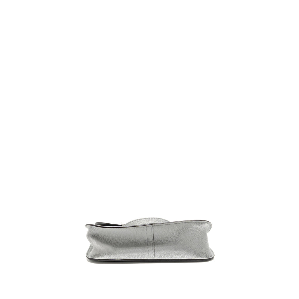 Hermes Halzan 25 Clemence Blue Pale SHW