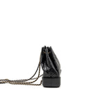 Chanel Gabrielle Backpack Aged Calfskin/Shiny Calfskin Black Multicolour HARDWARE