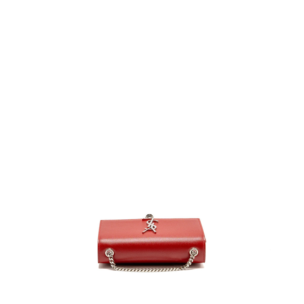 Saint Laurent/YSL Small Tassel Kate Bag Calfskin Red SHW