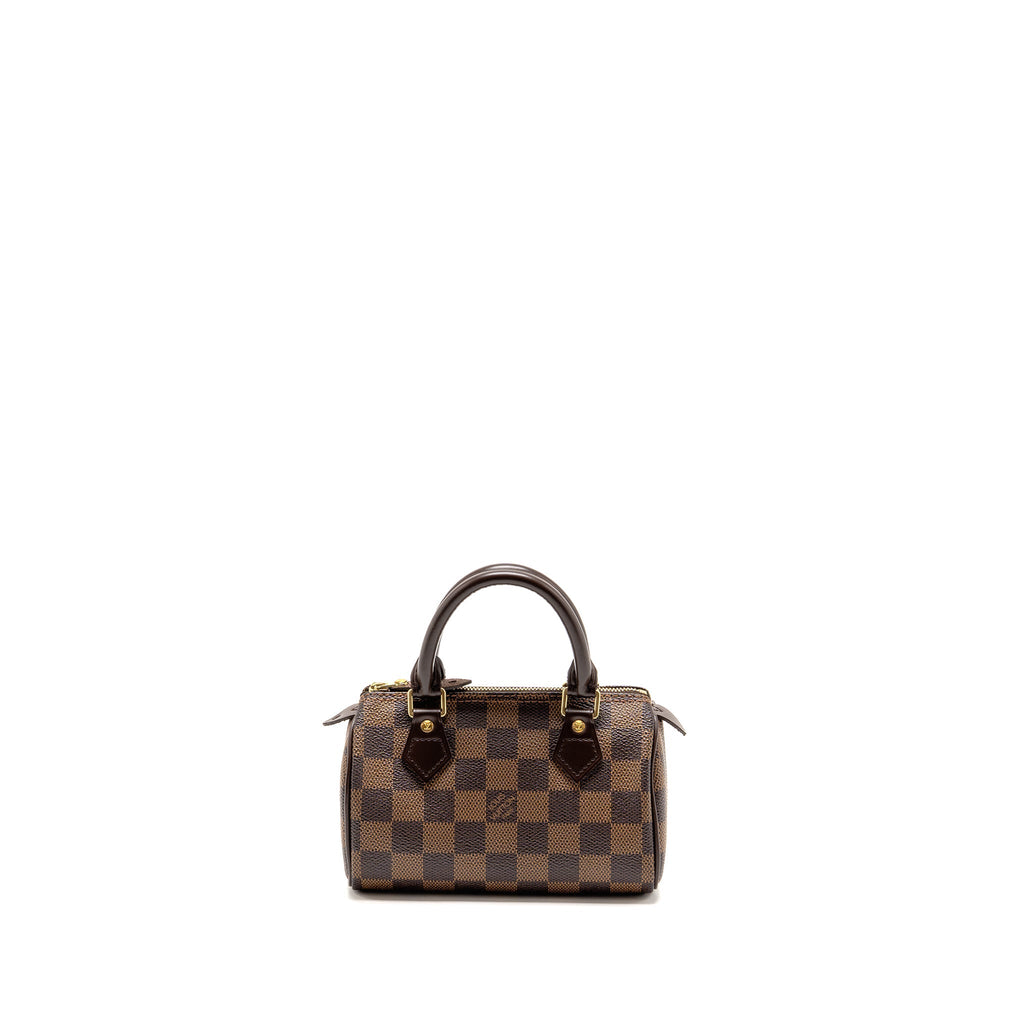 Louis Vuitton nano speedy Damier ebene GHW