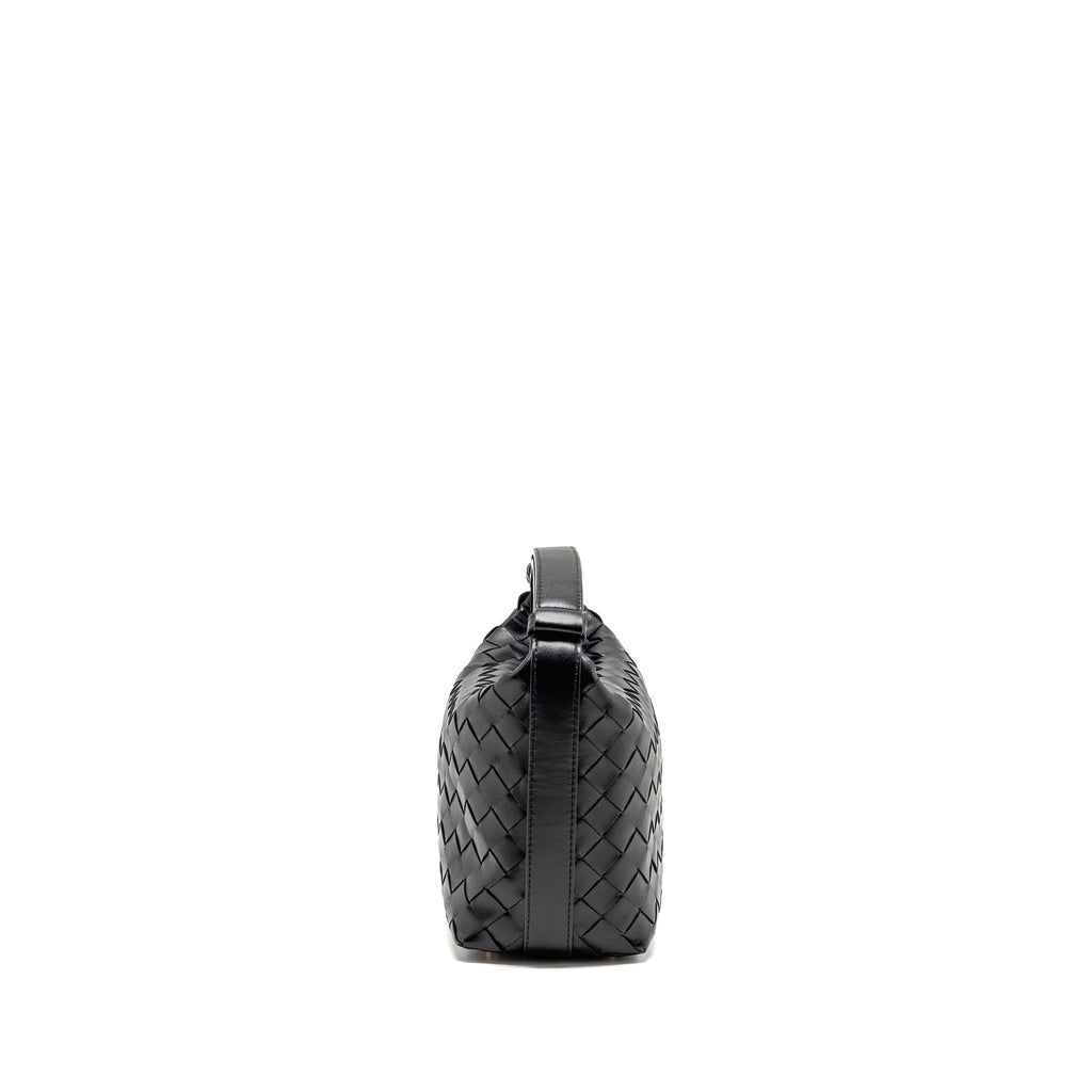 Bottega Veneta Mini Wallace Calfskin Black GHW