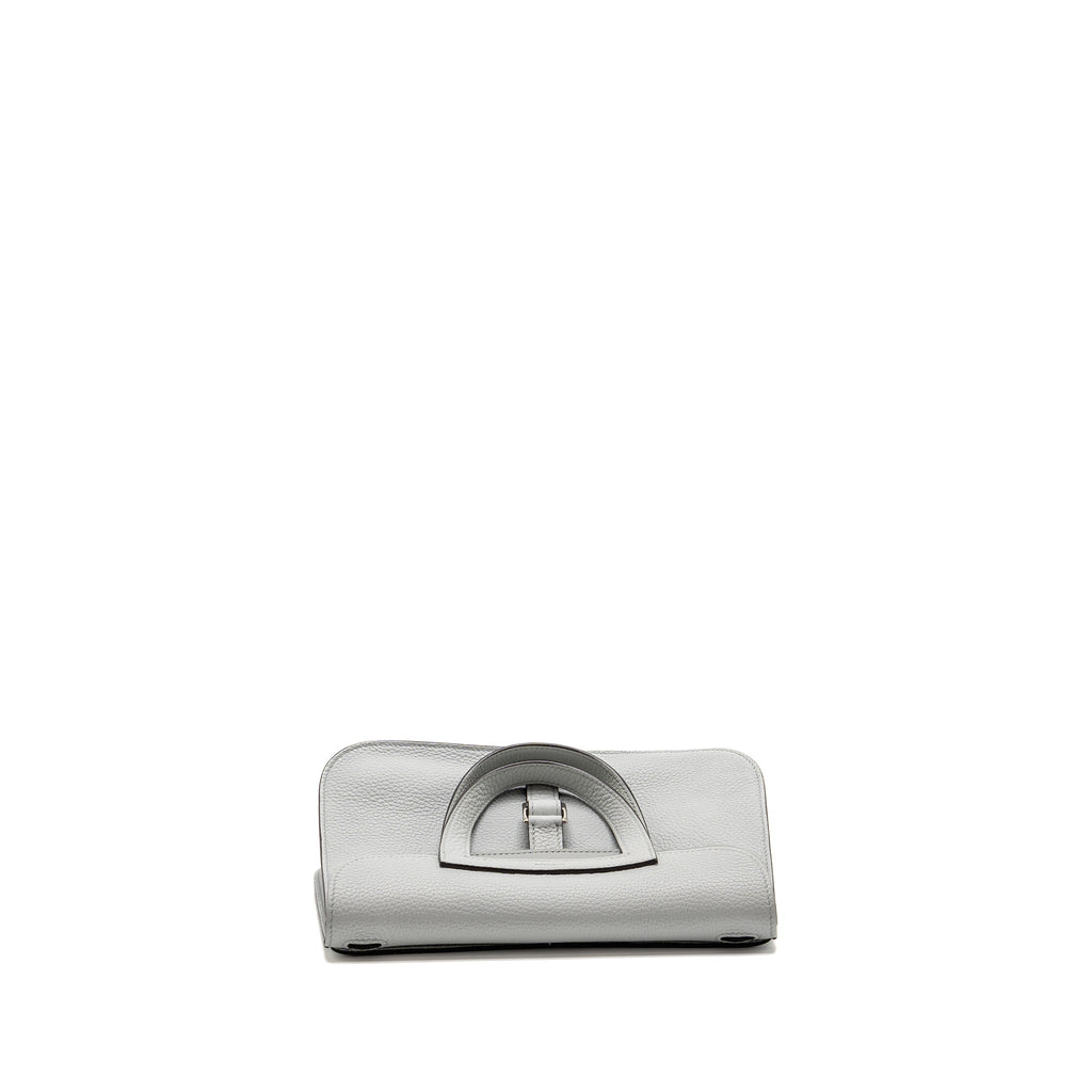 Hermes Halzan 25 Clemence Blue Pale SHW