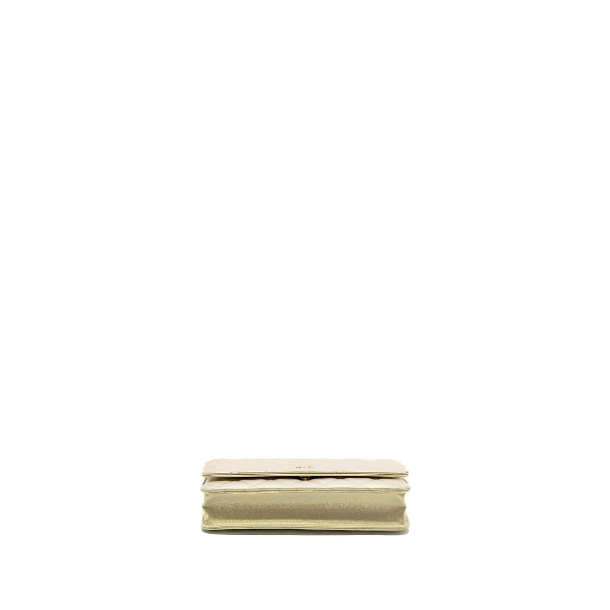 CHANEL WALLET ON CHAIN LAMBSKIN IRIDESCENT IVORY LGHW