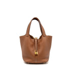 Hermes Picotin 22 Lock Bag Clemence Gold GHW