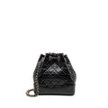 Chanel Gabrielle Backpack Aged Calfskin/Shiny Calfskin Black Multicolour HARDWARE