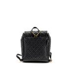 Chanel CC Filigree Backpack Caviar Black GHW