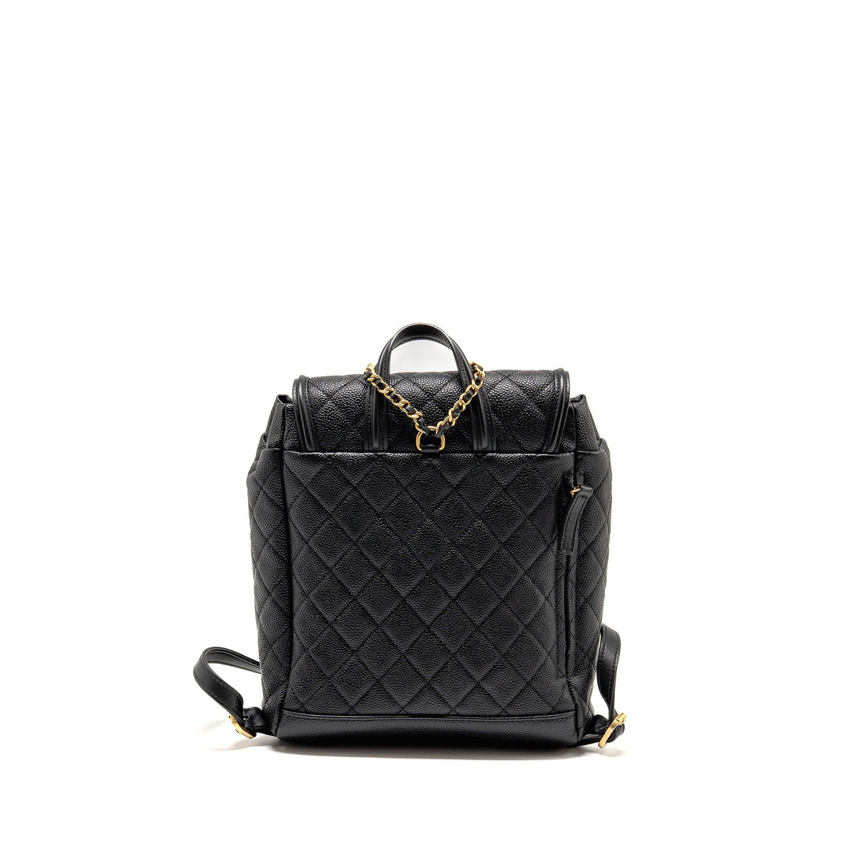 Chanel CC Filigree Backpack Caviar Black GHW
