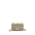 Chanel Mini Rectangular Flap Bag Lambskin Sage Grey LGHW (Microchip)