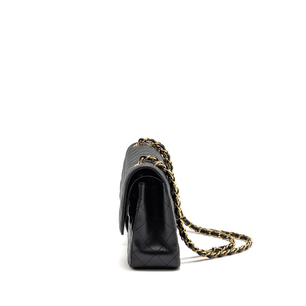 CHANEL JUMBO CLASSIC DOUBLE FLAP BAG CAVIAR BLACK GHW