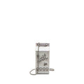 Chanel 14K limited edition Minaudiere runway lait de coco milk carton evening chain bag goatskin iridescent silver shiny ruthenium hardware