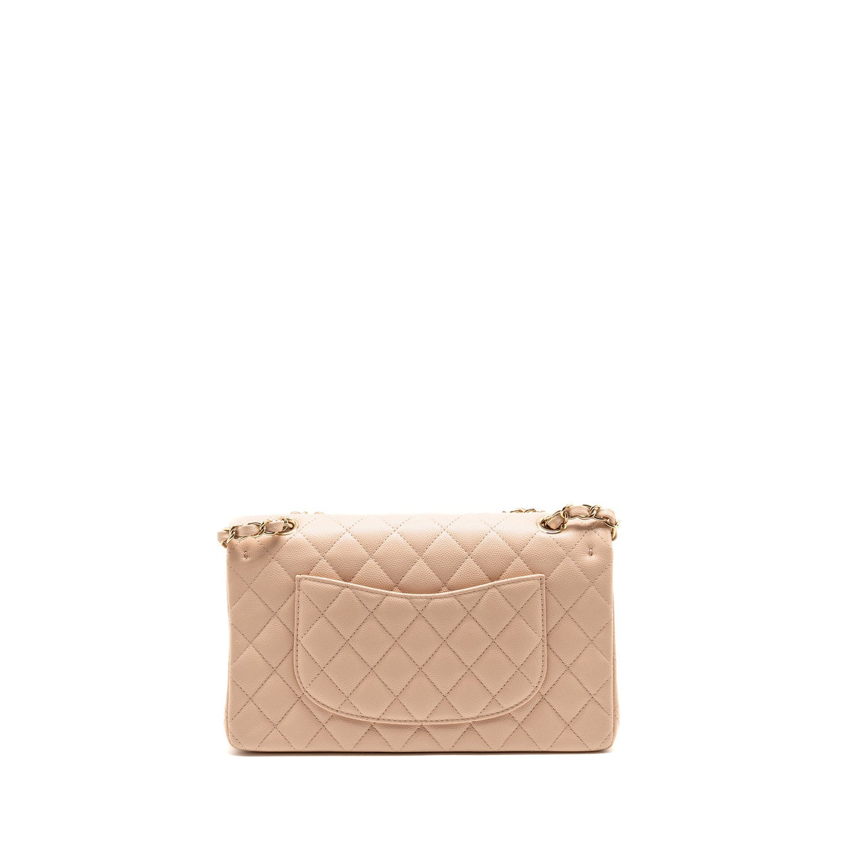 CHANEL MEDIUM CLASSIC DOUBLE FLAP BAG CAVIAR LIGHT PINK LGHW (MICROCHIP)