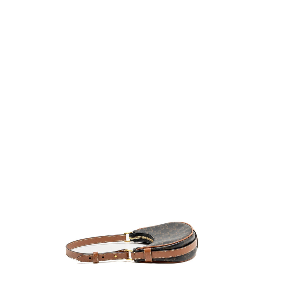 Celine Mini Ava Bag Triomphe Canvas/Leather Tan GHW