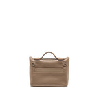 Hermes MINI 24/24 2424-21 BAG Evercolor/Swift Etoupe SHW