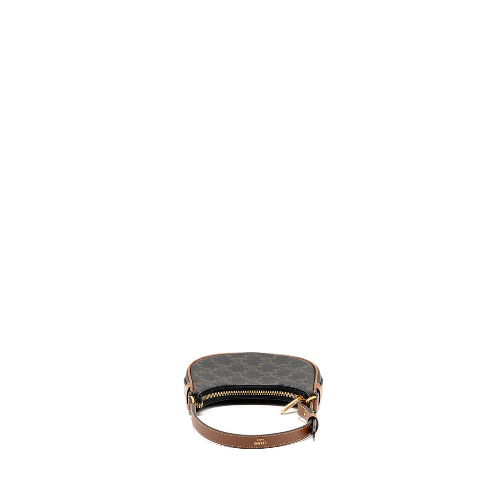 Celine Mini Ava Bag Triomphe Canvas/Leather Tan GHW
