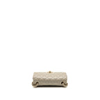 Chanel Mini Rectangular Flap Bag Lambskin Sage Grey LGHW (Microchip)