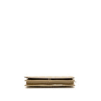 Dior Cannane Quilted Lady Dior Chain Clutch Patent Beige SHW