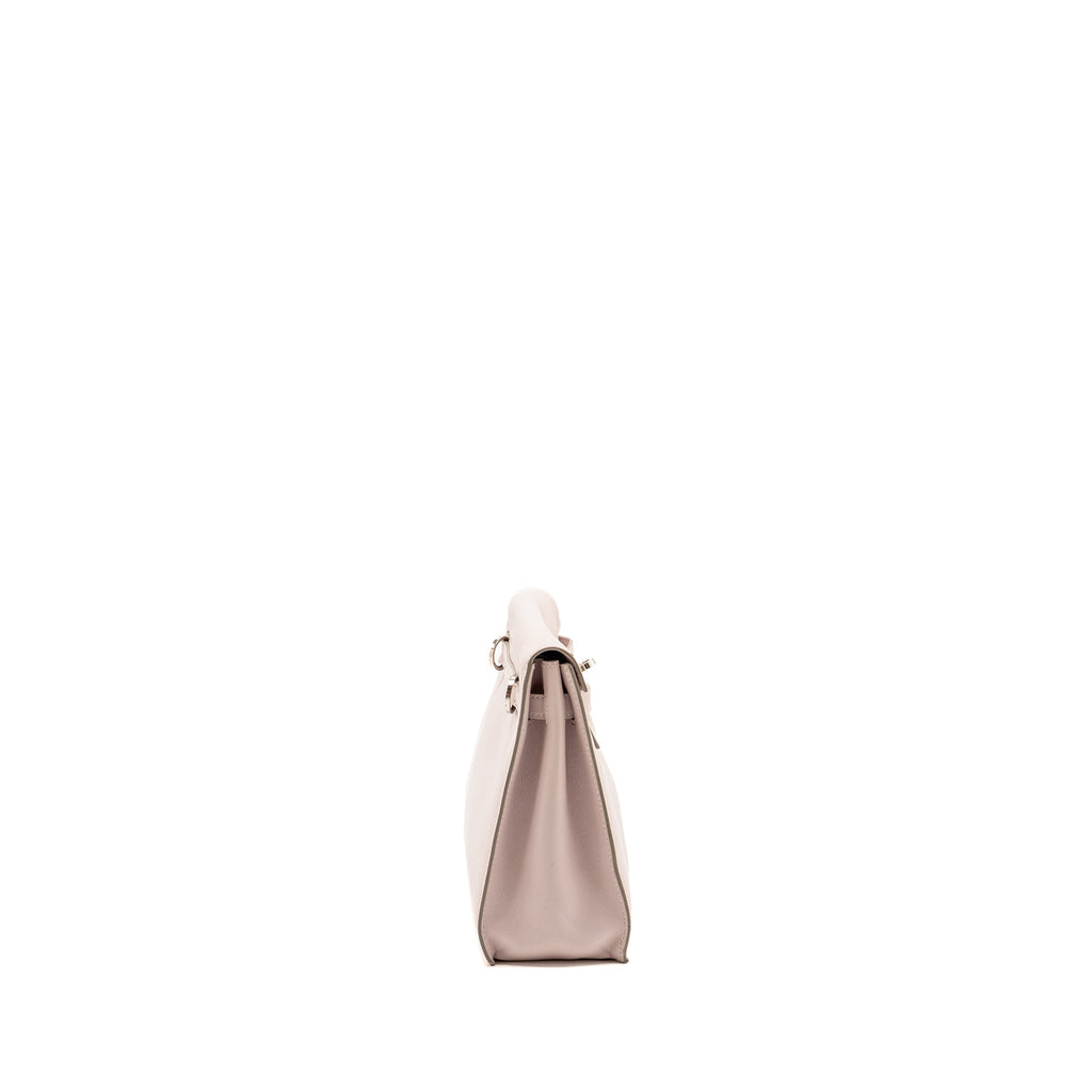 Hermes Kelly Danse Swift Rose Dragee SHW Stamp Sqaure L