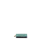 Bvlgari serpenti compact card holder leather green/purple LGHW