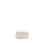 Chanel 22K Long Vanity with Coco Love Detailed Chain Lambskin White GHW（Microchip)