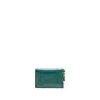 Bvlgari serpenti compact card holder leather green/purple LGHW