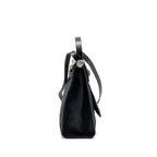 HERMES HERBAG 31 ZIP BAG CANVAS/HUNTER LEATHER BLACK SHW