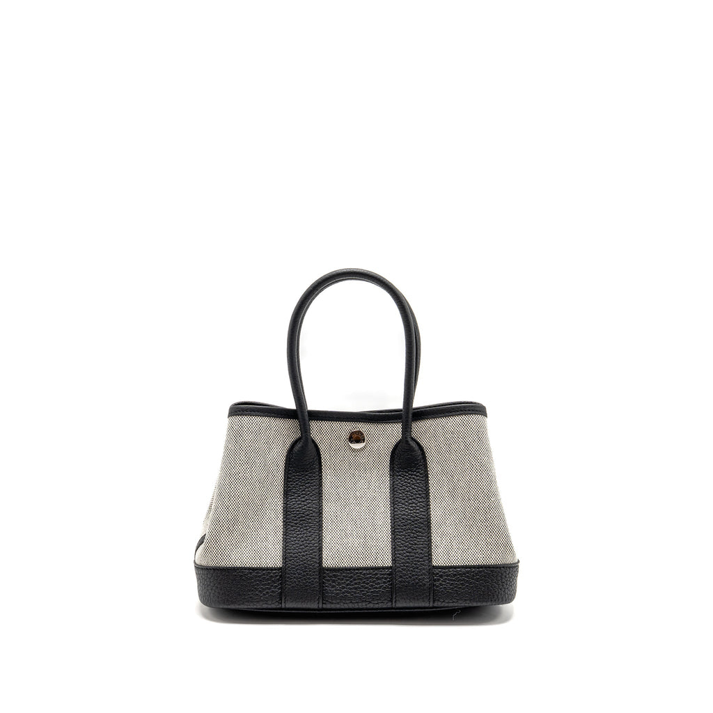 Hermes Neo Garden Party 23 NEGONDA/CANVAS ECRU/NOIR SHW