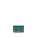 Bvlgari serpenti compact card holder leather green/purple LGHW