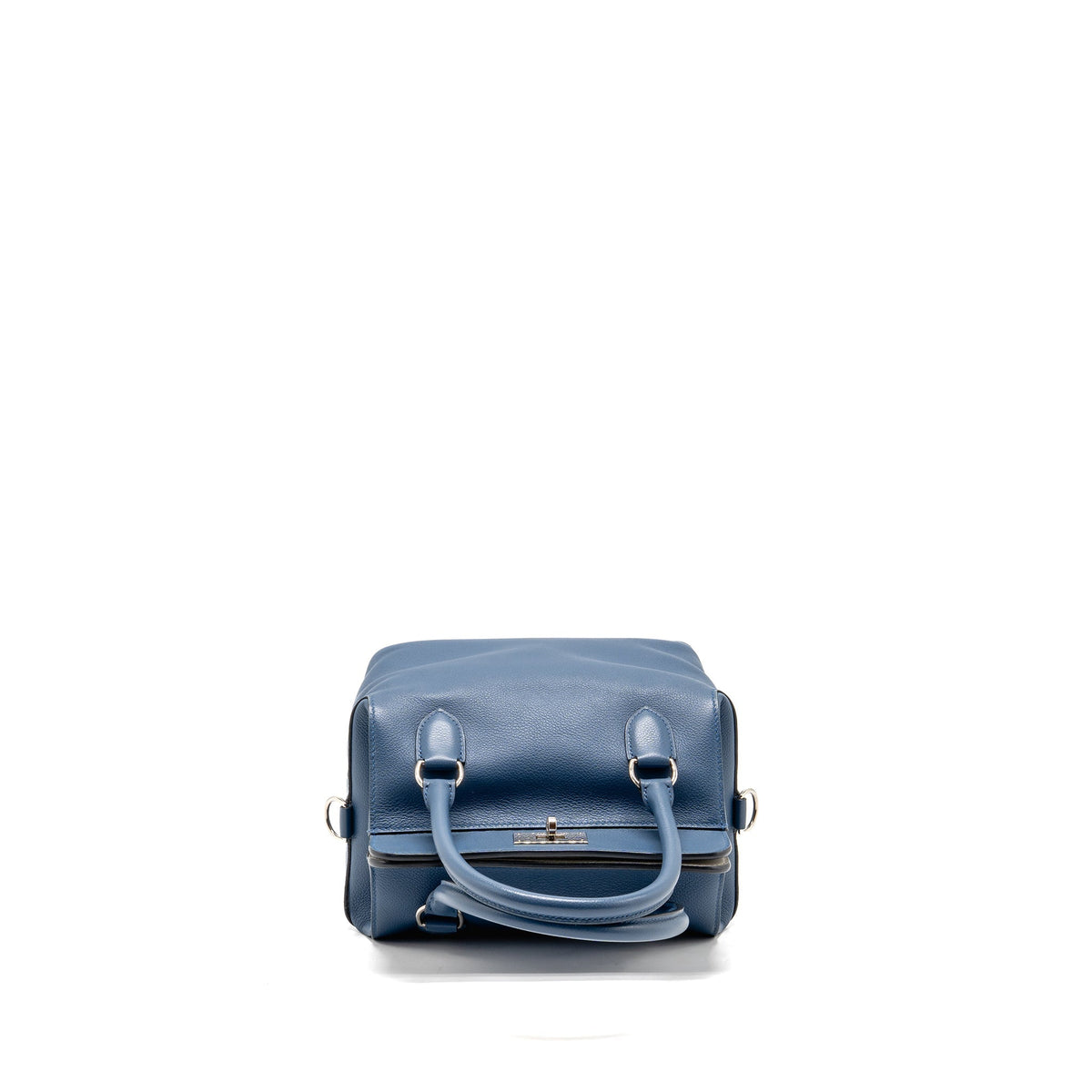 Hermes Toolbox 20 Evercolor Blue / Light Grey SHW