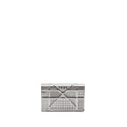 DIOR DIORAMA WALLET ON CHAIN CALFSKIN SILVER SHW