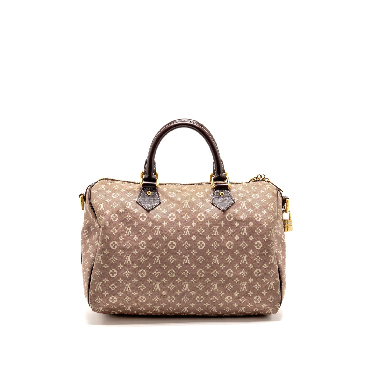 Louis Vuitton Speedy 30 Bandouliere Sepia Monogram Idylle Burgundy GHW