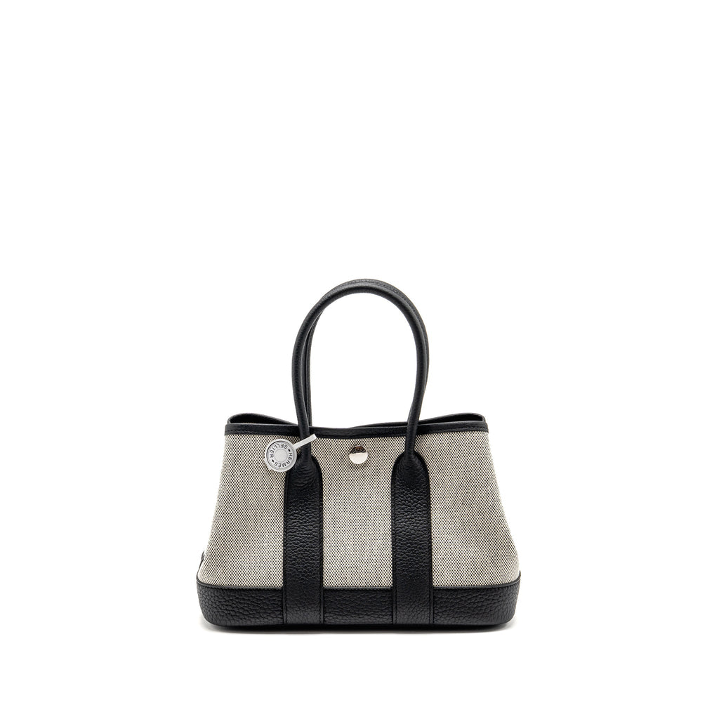 Hermes Neo Garden Party 23 NEGONDA/CANVAS ECRU/NOIR SHW