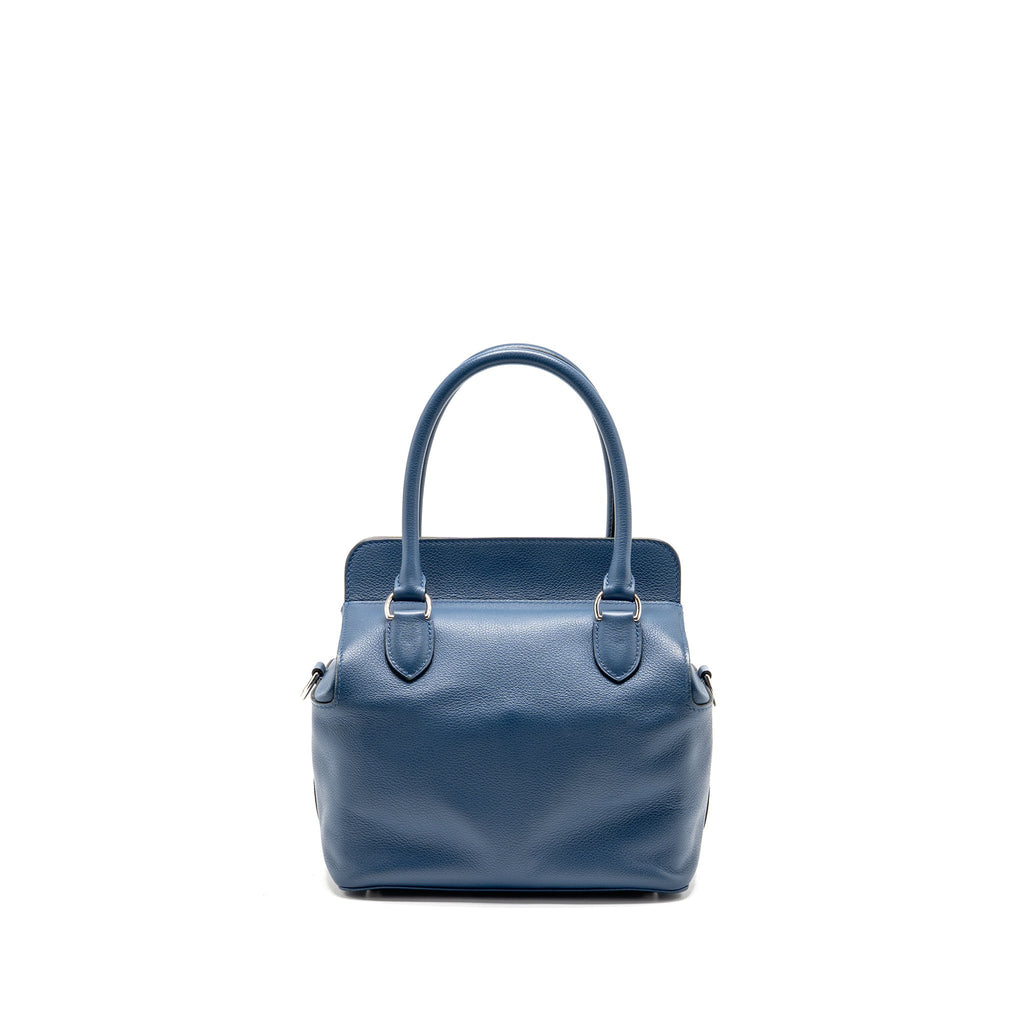 Hermes Toolbox 20 Evercolor Blue / Light Grey SHW