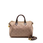Louis Vuitton Speedy 30 Bandouliere Sepia Monogram Idylle Burgundy GHW
