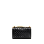 CHANEL MEDIUM BOY BAG LAMBSKIN BLACK GHW
