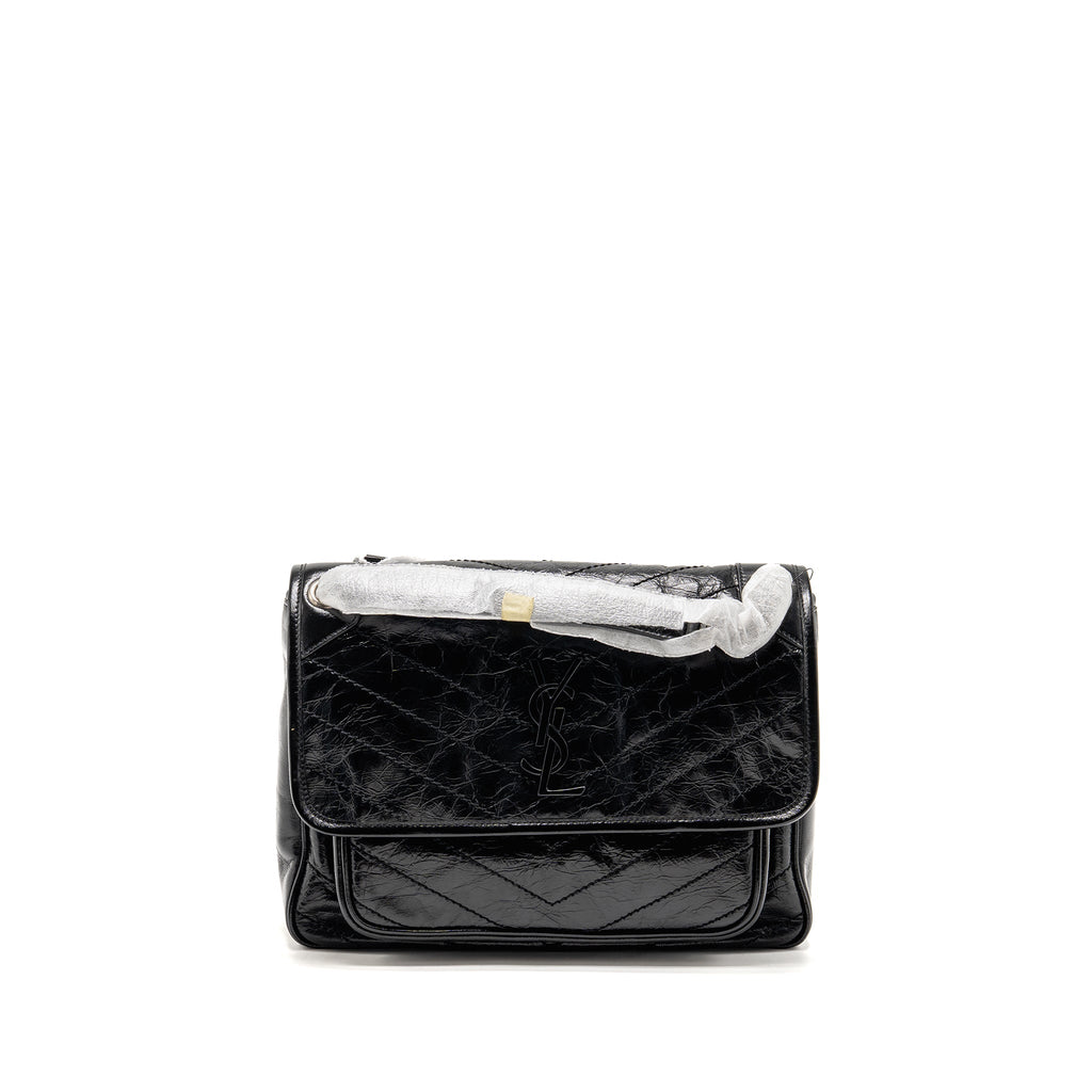 Saint laurent/YSL medium Niki chain bag vintage calfskin so black
