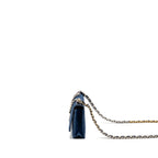 CHANEL 19 WALLET ON CHAIN DENIM DARK BLUE MULTICOLOUR HARDWARE (MICROCHIP)