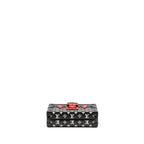 Louis Vuitton Petite Malle Monogram Embossed Leather Black/Red Multicolour Hardware