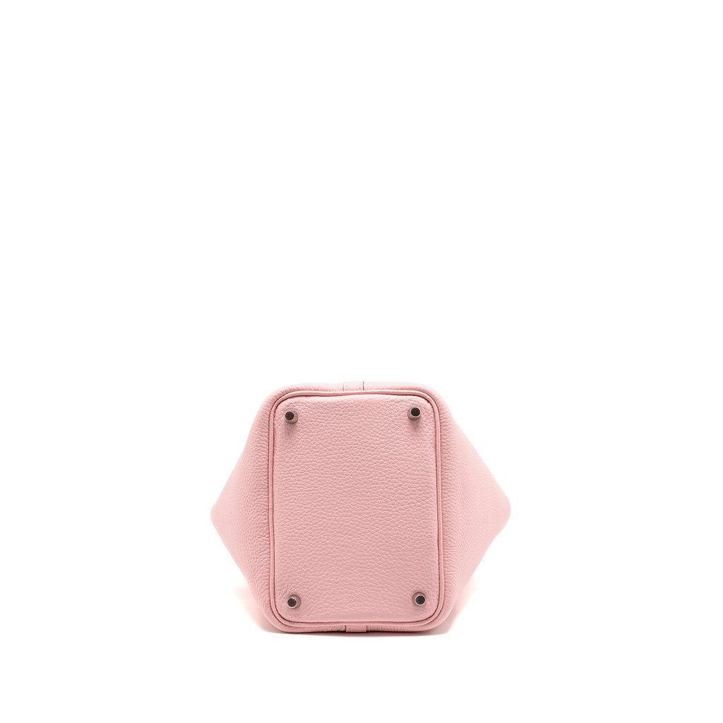 Hermes Picotin 18 Lock Bag Clemence 3Q Rose Sakura SHW
