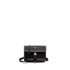 PRADA TRIMMED SAFFIANO PHONE CASE RE-NYLON BLACK SHW