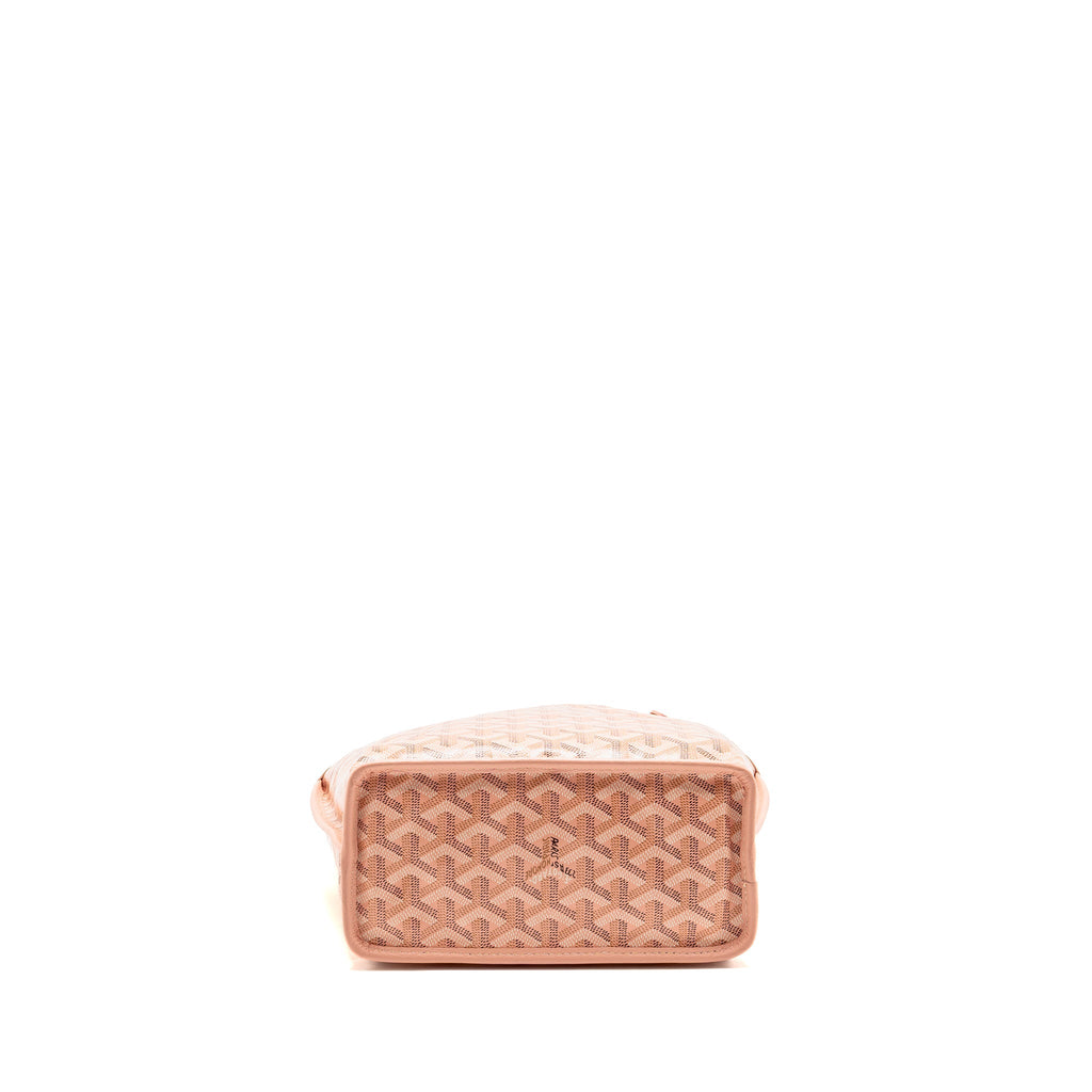 Goyard mini Anjou tote limited edition goyardine canvas rose poudre SHW