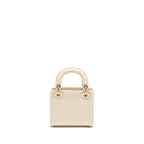 DIOR MINI LADY DIOR LIZARD WHITE LGHW