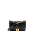 CHANEL MEDIUM BOY BAG LAMBSKIN BLACK GHW