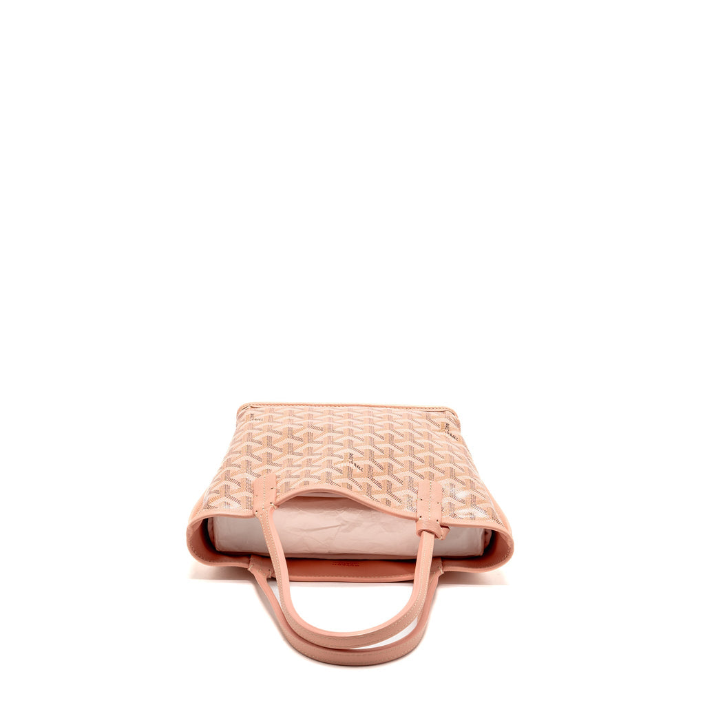 Goyard mini Anjou tote limited edition goyardine canvas rose poudre SHW
