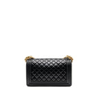 CHANEL MEDIUM BOY BAG LAMBSKIN BLACK GHW