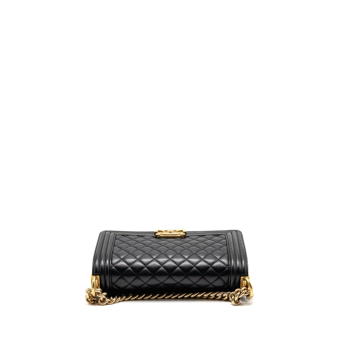 CHANEL MEDIUM BOY BAG LAMBSKIN BLACK GHW
