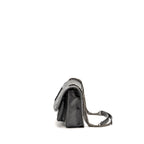 Saint Laurent/YSL Niki Baby Flap Bag Vintage Calfskin Grey Ruthenium Hardware