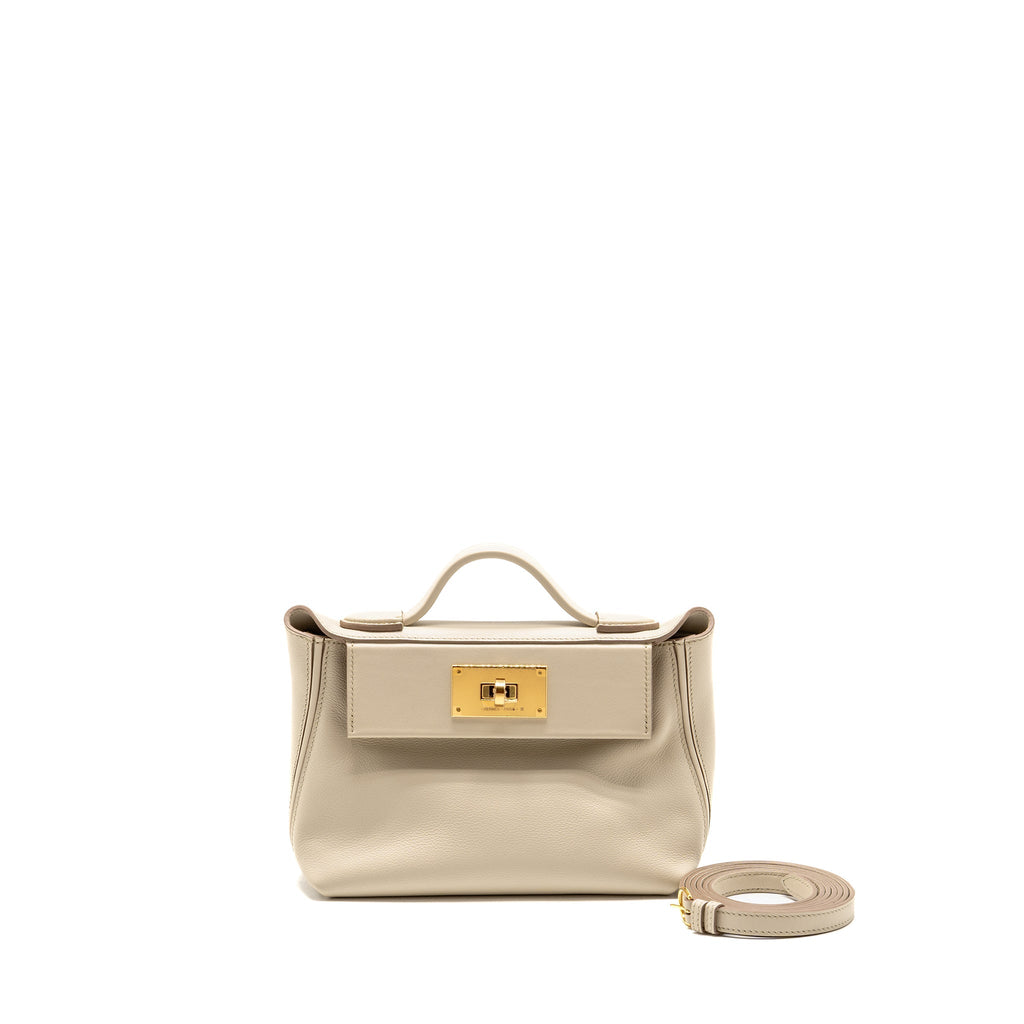 Hermes Mini 24/24 2424-21 bag evercolor / swift beton GHW