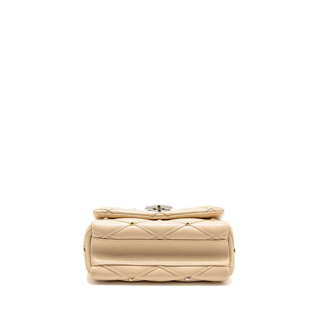 LOUIS VUITTON GO-14 MM LAMBSKIN BEIGE MULTICOLOUR HARDWARE