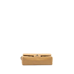 CHANEL SMALL CLASSIC DOUBLE FLAP BAG CAVIAR BEIGE SHW