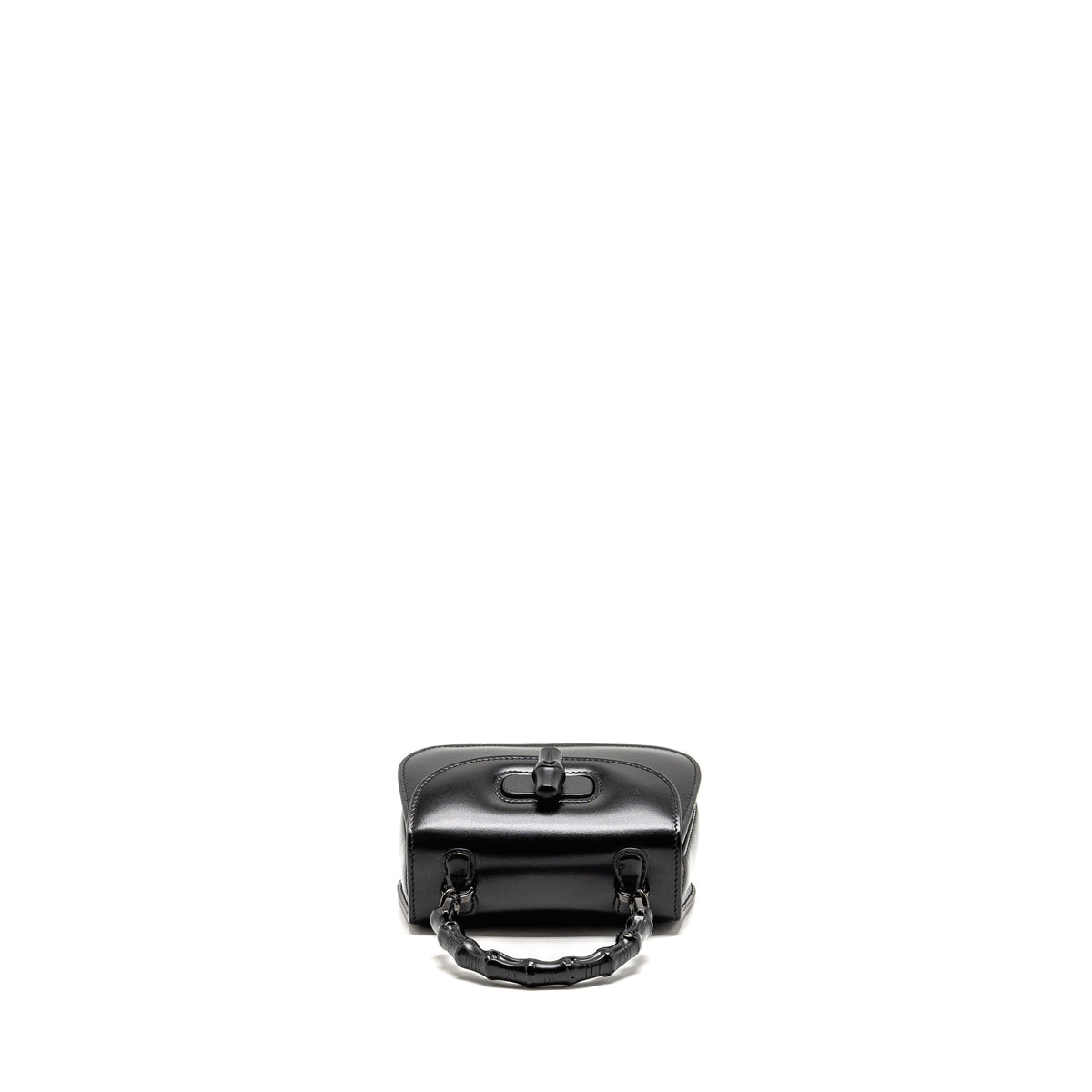 Gucci bamboo 1947 mini bag leather black with black hardware
